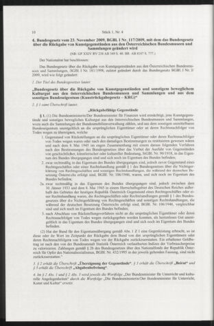 Verordnungsblatt für die Dienstbereiche der Bundesministerien für Unterricht und kulturelle Angelegenheiten bzw. Wissenschaft und Verkehr 20100101 Seite: 10