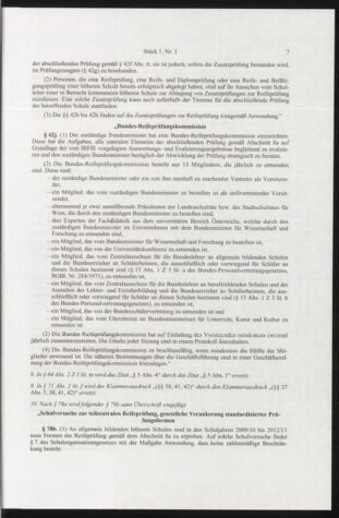 Verordnungsblatt für die Dienstbereiche der Bundesministerien für Unterricht und kulturelle Angelegenheiten bzw. Wissenschaft und Verkehr 20100101 Seite: 7