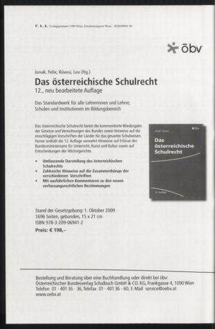 Verordnungsblatt für die Dienstbereiche der Bundesministerien für Unterricht und kulturelle Angelegenheiten bzw. Wissenschaft und Verkehr 20100201 Seite: 60