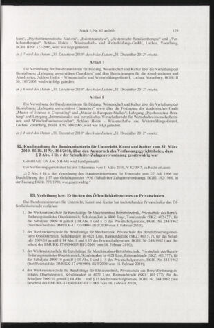 Verordnungsblatt für die Dienstbereiche der Bundesministerien für Unterricht und kulturelle Angelegenheiten bzw. Wissenschaft und Verkehr 20100501 Seite: 5