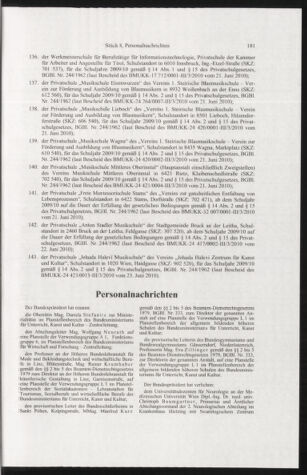 Verordnungsblatt für die Dienstbereiche der Bundesministerien für Unterricht und kulturelle Angelegenheiten bzw. Wissenschaft und Verkehr 20100801 Seite: 13