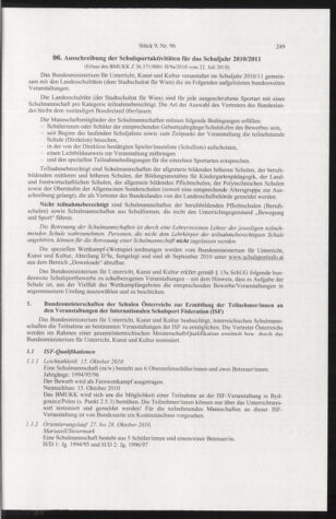 Verordnungsblatt für die Dienstbereiche der Bundesministerien für Unterricht und kulturelle Angelegenheiten bzw. Wissenschaft und Verkehr 20100901 Seite: 63