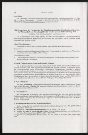 Verordnungsblatt für die Dienstbereiche der Bundesministerien für Unterricht und kulturelle Angelegenheiten bzw. Wissenschaft und Verkehr 20101001 Seite: 24