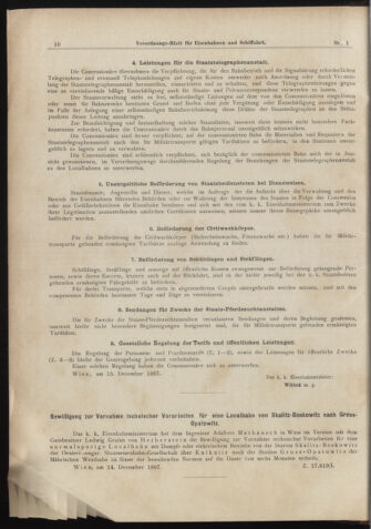 Verordnungs-Blatt für Eisenbahnen und Schiffahrt: Veröffentlichungen in Tarif- und Transport-Angelegenheiten 18980101 Seite: 10