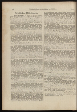 Verordnungs-Blatt für Eisenbahnen und Schiffahrt: Veröffentlichungen in Tarif- und Transport-Angelegenheiten 18980113 Seite: 8