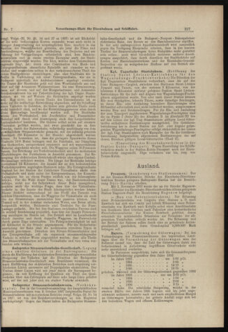 Verordnungs-Blatt für Eisenbahnen und Schiffahrt: Veröffentlichungen in Tarif- und Transport-Angelegenheiten 18980115 Seite: 3