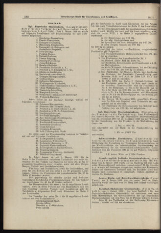 Verordnungs-Blatt für Eisenbahnen und Schiffahrt: Veröffentlichungen in Tarif- und Transport-Angelegenheiten 18980115 Seite: 8