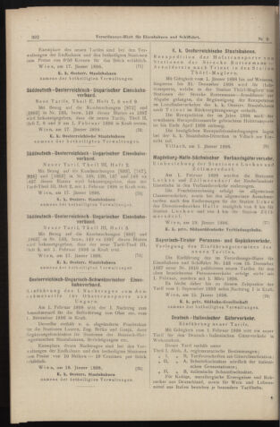 Verordnungs-Blatt für Eisenbahnen und Schiffahrt: Veröffentlichungen in Tarif- und Transport-Angelegenheiten 18980120 Seite: 10