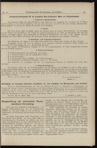 Verordnungs-Blatt für Eisenbahnen und Schiffahrt: Veröffentlichungen in Tarif- und Transport-Angelegenheiten 18980129 Seite: 3