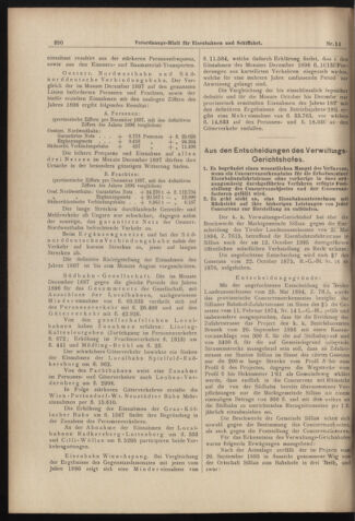 Verordnungs-Blatt für Eisenbahnen und Schiffahrt: Veröffentlichungen in Tarif- und Transport-Angelegenheiten 18980201 Seite: 10