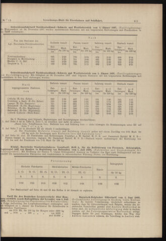 Verordnungs-Blatt für Eisenbahnen und Schiffahrt: Veröffentlichungen in Tarif- und Transport-Angelegenheiten 18980205 Seite: 11