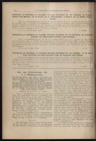 Verordnungs-Blatt für Eisenbahnen und Schiffahrt: Veröffentlichungen in Tarif- und Transport-Angelegenheiten 18980205 Seite: 2