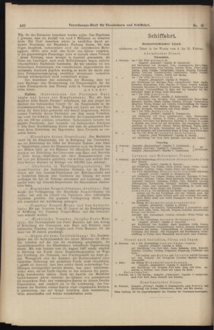 Verordnungs-Blatt für Eisenbahnen und Schiffahrt: Veröffentlichungen in Tarif- und Transport-Angelegenheiten 18980208 Seite: 8