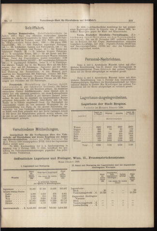 Verordnungs-Blatt für Eisenbahnen und Schiffahrt: Veröffentlichungen in Tarif- und Transport-Angelegenheiten 18980210 Seite: 9