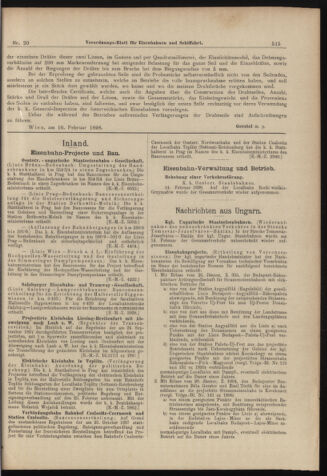 Verordnungs-Blatt für Eisenbahnen und Schiffahrt: Veröffentlichungen in Tarif- und Transport-Angelegenheiten 18980217 Seite: 3