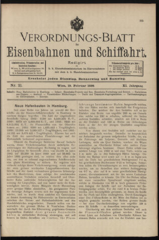 Verordnungs-Blatt für Eisenbahnen und Schiffahrt: Veröffentlichungen in Tarif- und Transport-Angelegenheiten