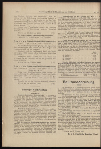 Verordnungs-Blatt für Eisenbahnen und Schiffahrt: Veröffentlichungen in Tarif- und Transport-Angelegenheiten 18980222 Seite: 6