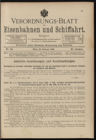 Verordnungs-Blatt für Eisenbahnen und Schiffahrt: Veröffentlichungen in Tarif- und Transport-Angelegenheiten