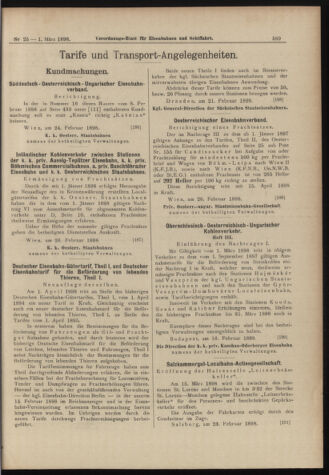 Verordnungs-Blatt für Eisenbahnen und Schiffahrt: Veröffentlichungen in Tarif- und Transport-Angelegenheiten 18980301 Seite: 5