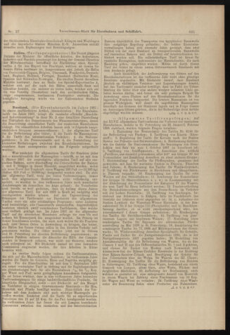 Verordnungs-Blatt für Eisenbahnen und Schiffahrt: Veröffentlichungen in Tarif- und Transport-Angelegenheiten 18980305 Seite: 15