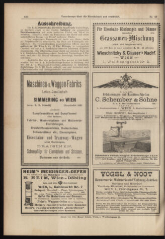 Verordnungs-Blatt für Eisenbahnen und Schiffahrt: Veröffentlichungen in Tarif- und Transport-Angelegenheiten 18980305 Seite: 20