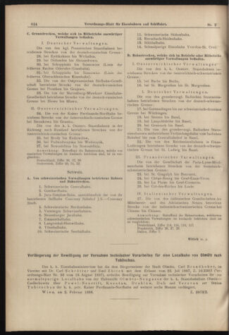 Verordnungs-Blatt für Eisenbahnen und Schiffahrt: Veröffentlichungen in Tarif- und Transport-Angelegenheiten 18980305 Seite: 8