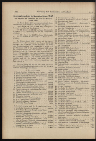 Verordnungs-Blatt für Eisenbahnen und Schiffahrt: Veröffentlichungen in Tarif- und Transport-Angelegenheiten 18980308 Seite: 2