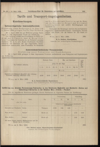 Verordnungs-Blatt für Eisenbahnen und Schiffahrt: Veröffentlichungen in Tarif- und Transport-Angelegenheiten 18980310 Seite: 9