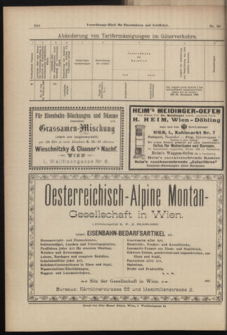 Verordnungs-Blatt für Eisenbahnen und Schiffahrt: Veröffentlichungen in Tarif- und Transport-Angelegenheiten 18980312 Seite: 16