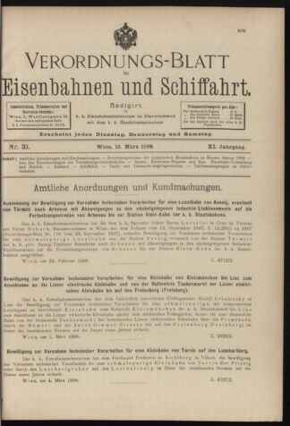 Verordnungs-Blatt für Eisenbahnen und Schiffahrt: Veröffentlichungen in Tarif- und Transport-Angelegenheiten