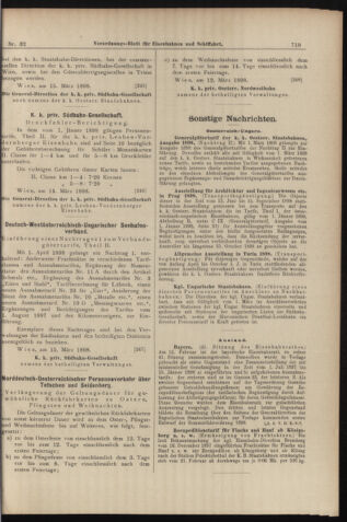 Verordnungs-Blatt für Eisenbahnen und Schiffahrt: Veröffentlichungen in Tarif- und Transport-Angelegenheiten 18980317 Seite: 11