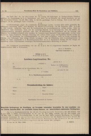 Verordnungs-Blatt für Eisenbahnen und Schiffahrt: Veröffentlichungen in Tarif- und Transport-Angelegenheiten 18980402 Seite: 3