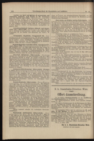 Verordnungs-Blatt für Eisenbahnen und Schiffahrt: Veröffentlichungen in Tarif- und Transport-Angelegenheiten 18980407 Seite: 10