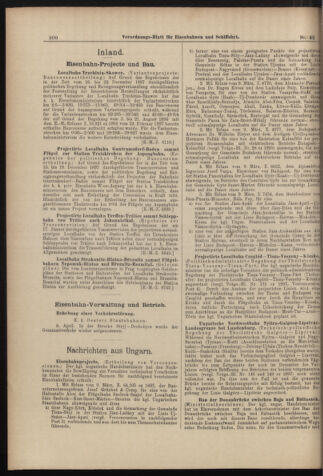 Verordnungs-Blatt für Eisenbahnen und Schiffahrt: Veröffentlichungen in Tarif- und Transport-Angelegenheiten 18980414 Seite: 8