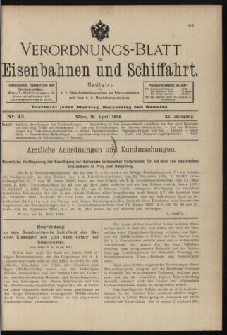 Verordnungs-Blatt für Eisenbahnen und Schiffahrt: Veröffentlichungen in Tarif- und Transport-Angelegenheiten