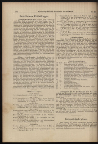 Verordnungs-Blatt für Eisenbahnen und Schiffahrt: Veröffentlichungen in Tarif- und Transport-Angelegenheiten 18980421 Seite: 8