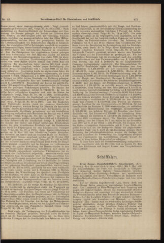 Verordnungs-Blatt für Eisenbahnen und Schiffahrt: Veröffentlichungen in Tarif- und Transport-Angelegenheiten 18980423 Seite: 7