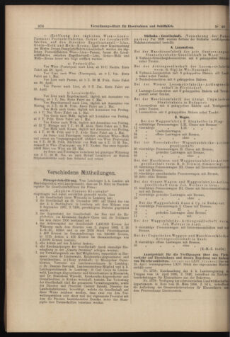 Verordnungs-Blatt für Eisenbahnen und Schiffahrt: Veröffentlichungen in Tarif- und Transport-Angelegenheiten 18980423 Seite: 8