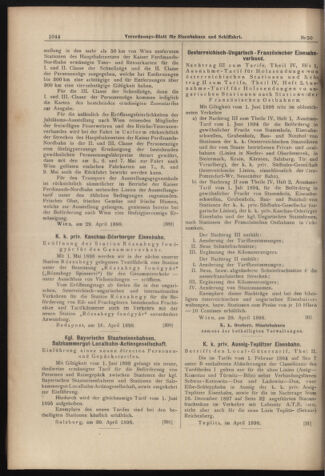 Verordnungs-Blatt für Eisenbahnen und Schiffahrt: Veröffentlichungen in Tarif- und Transport-Angelegenheiten 18980503 Seite: 8