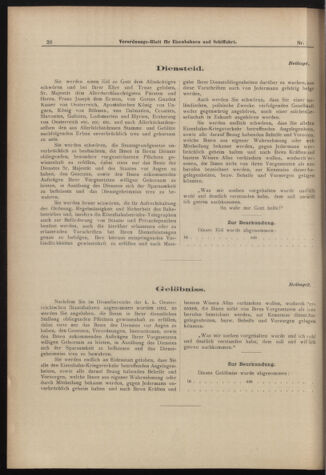 Verordnungs-Blatt für Eisenbahnen und Schiffahrt: Veröffentlichungen in Tarif- und Transport-Angelegenheiten 18980505 Seite: 38