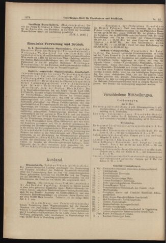 Verordnungs-Blatt für Eisenbahnen und Schiffahrt: Veröffentlichungen in Tarif- und Transport-Angelegenheiten 18980507 Seite: 14