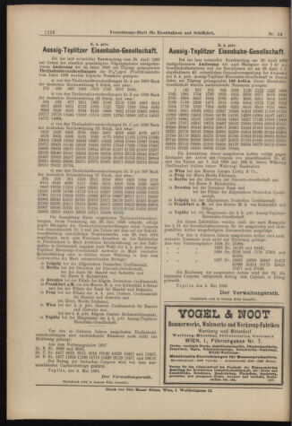 Verordnungs-Blatt für Eisenbahnen und Schiffahrt: Veröffentlichungen in Tarif- und Transport-Angelegenheiten 18980512 Seite: 16