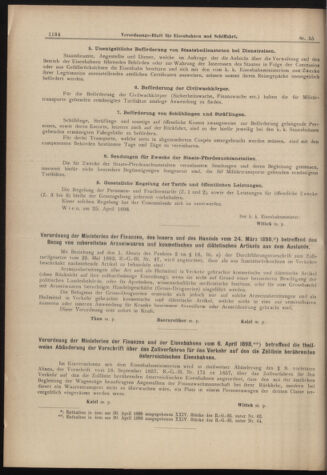 Verordnungs-Blatt für Eisenbahnen und Schiffahrt: Veröffentlichungen in Tarif- und Transport-Angelegenheiten 18980514 Seite: 10