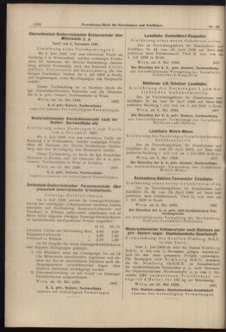 Verordnungs-Blatt für Eisenbahnen und Schiffahrt: Veröffentlichungen in Tarif- und Transport-Angelegenheiten 18980517 Seite: 10