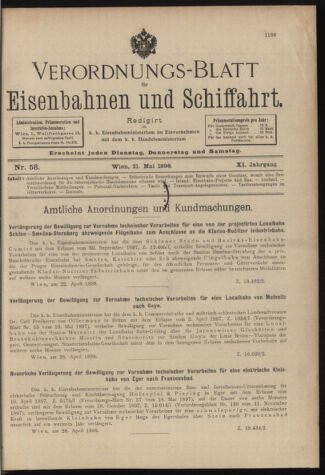 Verordnungs-Blatt für Eisenbahnen und Schiffahrt: Veröffentlichungen in Tarif- und Transport-Angelegenheiten