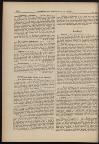 Verordnungs-Blatt für Eisenbahnen und Schiffahrt: Veröffentlichungen in Tarif- und Transport-Angelegenheiten 18980526 Seite: 6