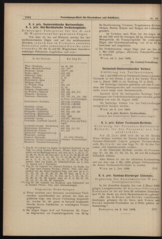 Verordnungs-Blatt für Eisenbahnen und Schiffahrt: Veröffentlichungen in Tarif- und Transport-Angelegenheiten 18980607 Seite: 12