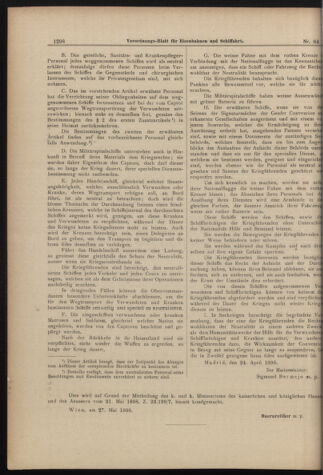 Verordnungs-Blatt für Eisenbahnen und Schiffahrt: Veröffentlichungen in Tarif- und Transport-Angelegenheiten 18980607 Seite: 6