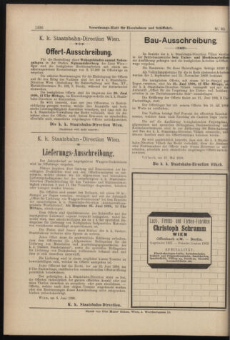 Verordnungs-Blatt für Eisenbahnen und Schiffahrt: Veröffentlichungen in Tarif- und Transport-Angelegenheiten 18980609 Seite: 24