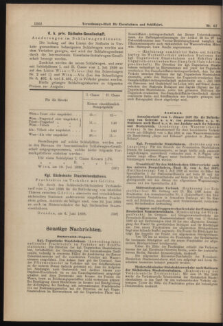 Verordnungs-Blatt für Eisenbahnen und Schiffahrt: Veröffentlichungen in Tarif- und Transport-Angelegenheiten 18980614 Seite: 10